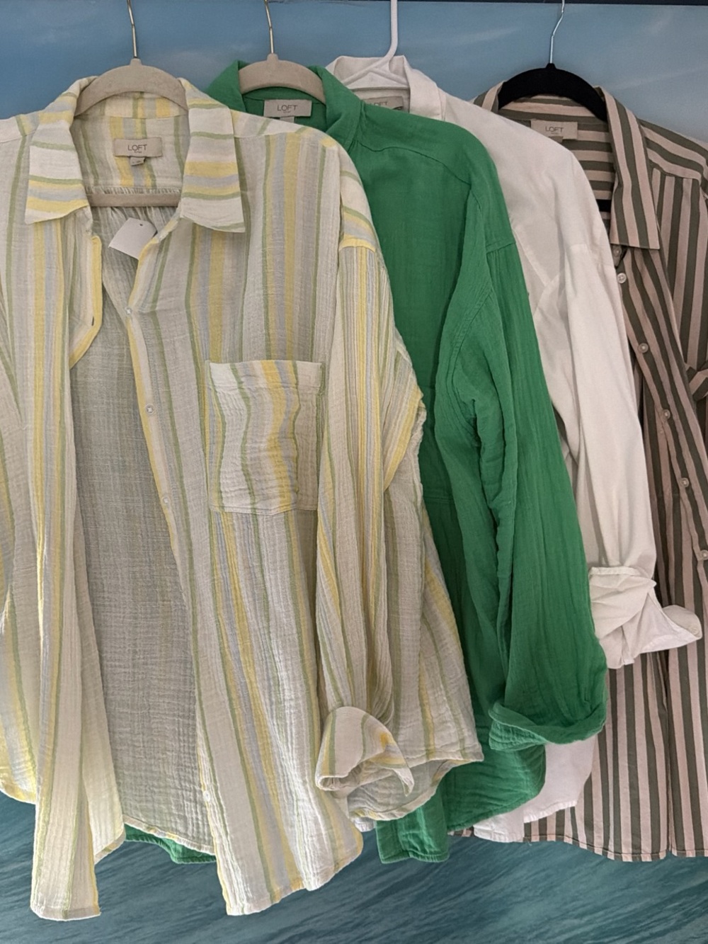 Beach button down cover ups
